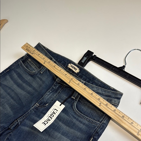 L'AGENCE Blue Ankle Cropped Jeans Slim Fit Ankle Length Size 25 NWT - Picture 5 of 9